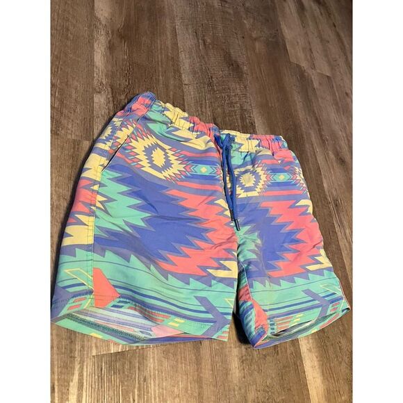 Rowdy Gentleman Other - Rowdy Gentleman Mens Small Swim Trunks Pastel Southwestern Geometric Mesh Lined